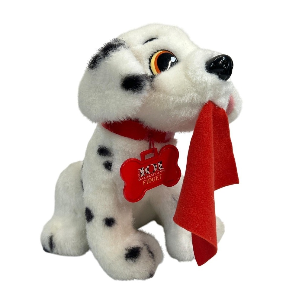 Mattel Fidget‎ 101 Dalmatians Plush Dog Tug-o-war Head Moves Vintage 1996